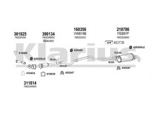 KLARIUS 790298E išmetimo sistema 
 Išmetimo sistema -> Išmetimo sistema, visa