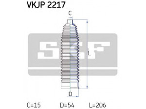 SKF VKJP 2217 gofruotoji membrana, vairavimas 
 Vairavimas -> Gofruotoji membrana/sandarinimai
1251936, 1328882, 1334215, 3M51-3K661-AA