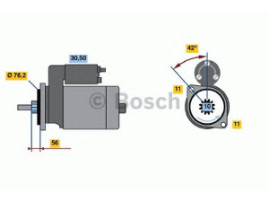 BOSCH 0 986 015 470 starteris
02A 911 023 B, 02A 911 023 BX