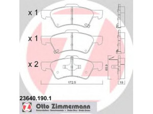 ZIMMERMANN 23640.190.1 stabdžių trinkelių rinkinys, diskinis stabdys 
 Techninės priežiūros dalys -> Papildomas remontas
05019803AA, 05019804AA, 05135258AA