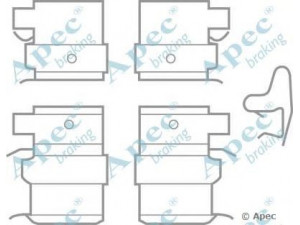 APEC braking KIT581 priedų komplektas, stabdžių trinkelė 
 Stabdžių sistema -> Būgninis stabdys -> Dalys/priedai