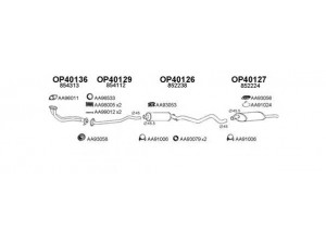 VENEPORTE 400136 išmetimo sistema 
 Išmetimo sistema -> Išmetimo sistema, visa