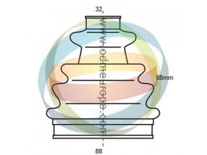 ODM-MULTIPARTS 21-990008 gofruotoji membrana, kardaninis velenas 
 Ratų pavara -> Gofruotoji membrana