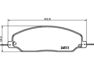 HELLA 8DB 355 013-101 stabdžių trinkelių rinkinys, diskinis stabdys 
 Techninės priežiūros dalys -> Papildomas remontas
4R332001AB, 4R332001BA, 4R3Z2001AA