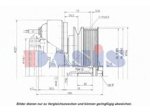 AKS DASIS 851306N magnetinė sankaba, oro kondicionieriaus kompresorius
