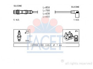 FACET 4.9601 uždegimo laido komplektas 
 Kibirkšties / kaitinamasis uždegimas -> Uždegimo laidai/jungtys
030 905 430 N, 030 905 430 P, 030 905 430 Q