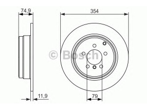 BOSCH 0 986 479 612 stabdžių diskas 
 Stabdžių sistema -> Diskinis stabdys -> Stabdžių diskas
SDB000211
