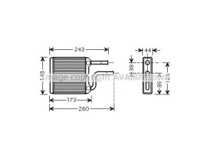 AVA QUALITY COOLING DU6059 šilumokaitis, salono šildymas 
 Šildymas / vėdinimas -> Šilumokaitis