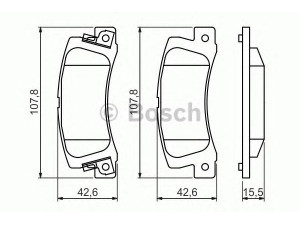 BOSCH 0 986 461 136 stabdžių trinkelių rinkinys, diskinis stabdys 
 Techninės priežiūros dalys -> Papildomas remontas
446633050, 04466 12070, 04466 12110