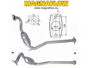 MAGNAFLOW 67602D katalizatoriaus keitiklis 
 Išmetimo sistema -> Katalizatoriaus keitiklis
1425068DB0