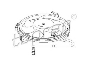 TOPRAN 107 722 ventiliatorius, radiatoriaus 
 Aušinimo sistema -> Oro aušinimas
4B0 959 455, 4B3 959 455B, 7M0 959 455G