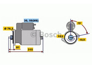 BOSCH 0 001 110 059 starteris 
 Elektros įranga -> Starterio sistema -> Starteris
964 604 104 00
