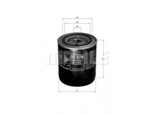 KNECHT OC 278 alyvos filtras 
 Techninės priežiūros dalys -> Techninės priežiūros intervalai
5025133, 93156590, 93156975, 650385