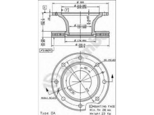 BREMBO 09.7804.10 stabdžių diskas
1906466, 7183632
