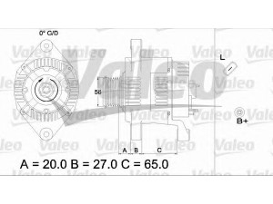 VALEO 437443 kintamosios srovės generatorius 
 Elektros įranga -> Kint. sr. generatorius/dalys -> Kintamosios srovės generatorius
7711135504, 8200128426, 8200159642