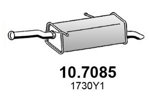 ASSO 10.7085 galinis duslintuvas 
 Išmetimo sistema -> Duslintuvas
1730Y1, 1730Y1