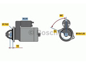 BOSCH 0 986 018 480 starteris 
 Elektros įranga -> Starterio sistema -> Starteris
28100 22040, 28100 22041, 28100-0D030