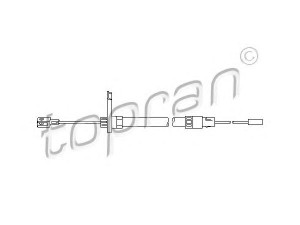 TOPRAN 401 878 trosas, darbinis stabdys 
 Stabdžių sistema -> Valdymo svirtys/trosai
168 420 07 85