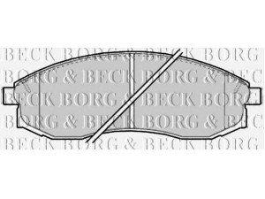 BORG & BECK BBP2165 stabdžių trinkelių rinkinys, diskinis stabdys 
 Techninės priežiūros dalys -> Papildomas remontas
MN102617, MR527550, 4106038U90