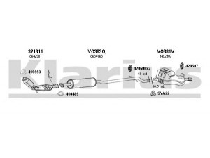 KLARIUS 960372U išmetimo sistema 
 Išmetimo sistema -> Išmetimo sistema, visa