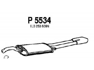 FENNO P5534 galinis duslintuvas 
 Išmetimo sistema -> Duslintuvas
1L0253609, 1L0253609N