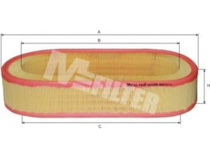 MFILTER A 339 oro filtras 
 Techninės priežiūros dalys -> Techninės priežiūros intervalai
5022 744, 890 X 9601 EA, 002 094 87 04