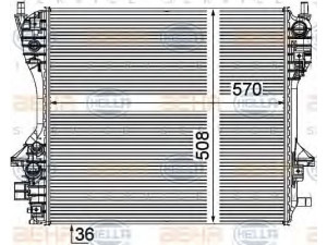 HELLA 8MK 376 756-671 radiatorius, variklio aušinimas 
 Aušinimo sistema -> Radiatorius/alyvos aušintuvas -> Radiatorius/dalys
C2Z1 0787