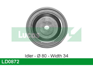 LUCAS ENGINE DRIVE LD0872 įtempiklio skriemulys, paskirstymo diržas