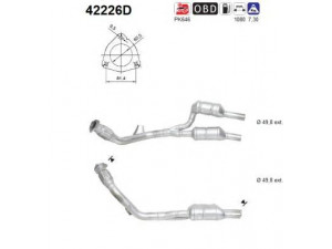 AS 42226D katalizatoriaus keitiklis 
 Išmetimo sistema -> Katalizatoriaus keitiklis
8E0253057QX