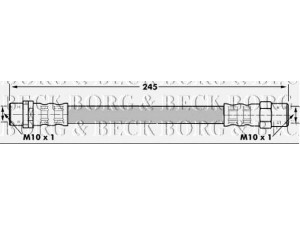 BORG & BECK BBH6923 stabdžių žarnelė 
 Stabdžių sistema -> Stabdžių žarnelės
34321163759