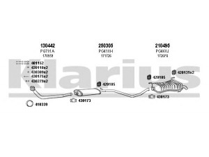 KLARIUS 630528E išmetimo sistema 
 Išmetimo sistema -> Išmetimo sistema, visa