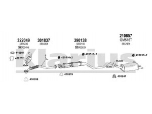 KLARIUS 391416E išmetimo sistema 
 Išmetimo sistema -> Išmetimo sistema, visa