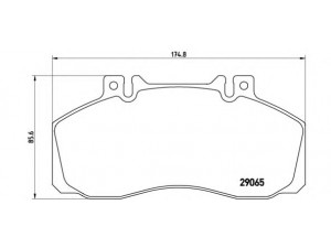 BREMBO P A6 008 stabdžių trinkelių rinkinys, diskinis stabdys 
 Techninės priežiūros dalys -> Papildomas remontas
1906144, 1906298, 5001014694, 5001825638