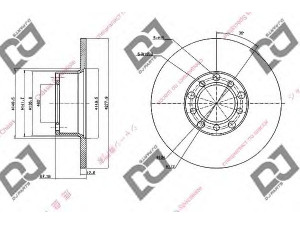 DJ PARTS BD1733 stabdžių diskas 
 Dviratė transporto priemonės -> Stabdžių sistema -> Stabdžių diskai / priedai
1154211412, 1234200072, 1234210012