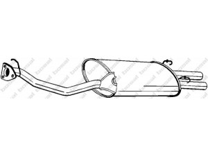 BOSAL 279-345 galinis duslintuvas 
 Išmetimo sistema -> Duslintuvas
GEX-33669, WCG-102161