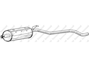 BOSAL 285-017 galinis duslintuvas 
 Išmetimo sistema -> Duslintuvas
20100-C7000, 20100-C7000KE