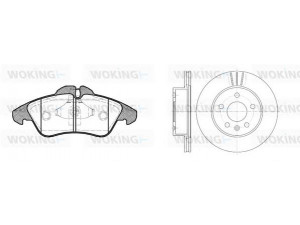 WOKING 84783.00 stabdžių rinkinys, diskiniai stabdžiai 
 Stabdžių sistema -> Diskinis stabdys -> Stabdžių remonto rinkinys
0024203920, 6384210112, 2D0698151