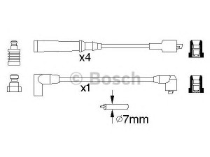 BOSCH 0 986 356 890 uždegimo laido komplektas 
 Kibirkšties / kaitinamasis uždegimas -> Uždegimo laidai/jungtys