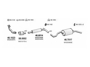 ASSO ART2338 išmetimo sistema 
 Išmetimo sistema -> Išmetimo sistema, visa