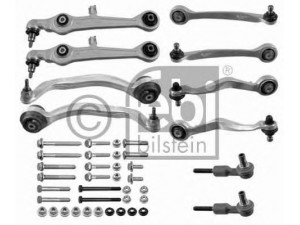 FEBI BILSTEIN 21500 pakabos komplektas 
 Ašies montavimas/vairavimo mechanizmas/ratai -> Valdymo svirtis/pasukamosios svirties sujungimas -> Vairo trauklės (valdymo svirtis, išilginis balansyras, diago
8D0 498 998, 8D0 498 998