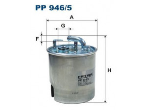 FILTRON PP946/5 kuro filtras 
 Techninės priežiūros dalys -> Papildomas remontas
K05080477AC, 665 092 00 01 28, 6650920001