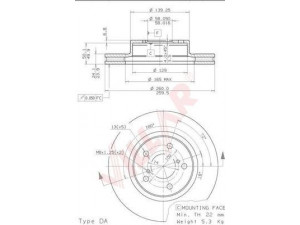 VILLAR 628.1109 stabdžių diskas 
 Stabdžių sistema -> Diskinis stabdys -> Stabdžių diskas
26300AE091, 26310AA021, 26310AA031