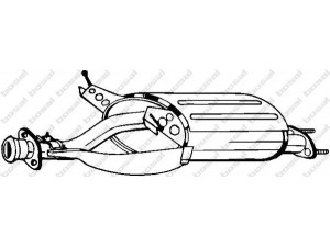 BOSAL 165-229 vidurinis duslintuvas 
 Išmetimo sistema -> Duslintuvas
28721-43640