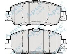 APEC braking PAD1962 stabdžių trinkelių rinkinys, diskinis stabdys
45022T2GA00, 45022T2MT00, 45022T3VA00