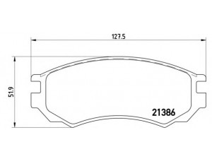 BREMBO P 56 028 stabdžių trinkelių rinkinys, diskinis stabdys 
 Techninės priežiūros dalys -> Papildomas remontas
4106054C86, 4106054C87