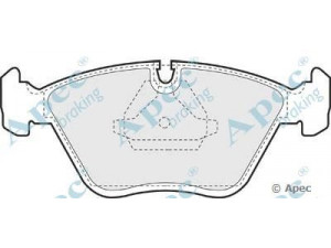 APEC braking PAD596 stabdžių trinkelių rinkinys, diskinis stabdys 
 Techninės priežiūros dalys -> Papildomas remontas
34111153910, 34111157039, 34111157569