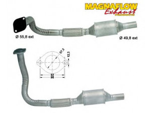 MAGNAFLOW 85865D katalizatoriaus keitiklis 
 Išmetimo sistema -> Katalizatoriaus keitiklis
5854407, 854453