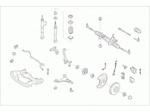 SACHS MERCE-E-KLA-FS006 vairavimo mechanizmas; rato pakaba 
 Ašies montavimas/vairavimo mechanizmas/ratai -> Prekių paieška pagal schemą