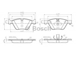 BOSCH 0 986 TB3 138 stabdžių trinkelių rinkinys, diskinis stabdys 
 Techninės priežiūros dalys -> Papildomas remontas
34 11 6 775 310, 34 11 6 858 047