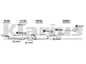 KLARIUS 930881U išmetimo sistema 
 Išmetimo sistema -> Išmetimo sistema, visa